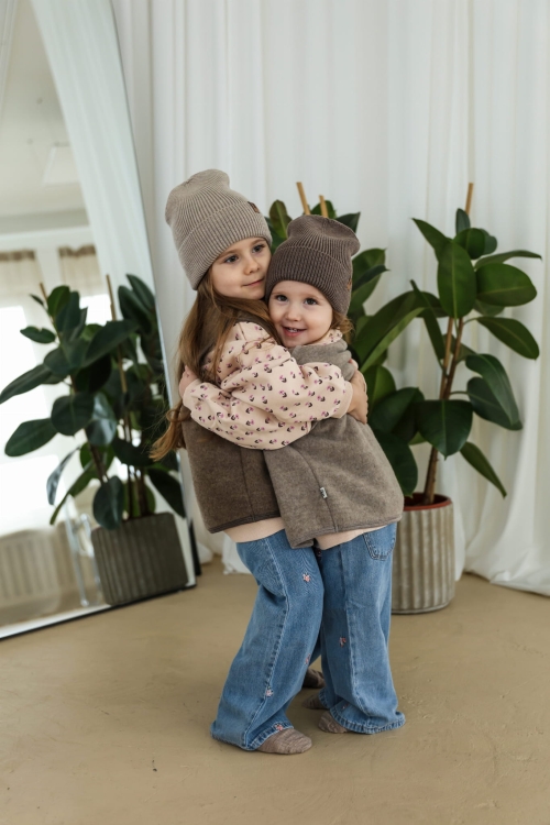 kamizelka z wełny merino dla dzieci