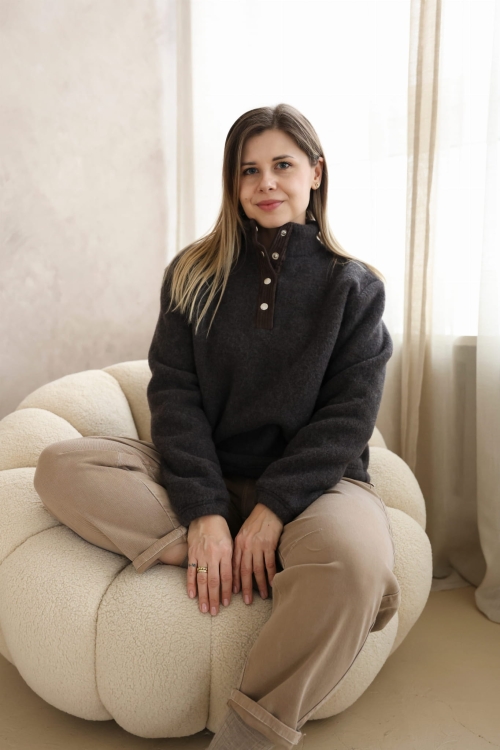 bluza merino przez glowe