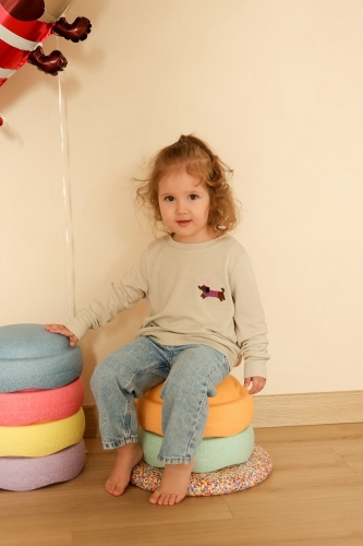 bluza z wełny merino dla dzieci