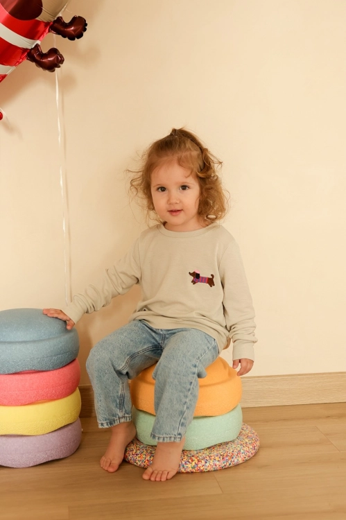 bluza z wełny merino dla dzieci