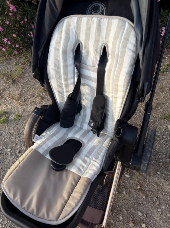 wkładka do wózka spacerowego merino len