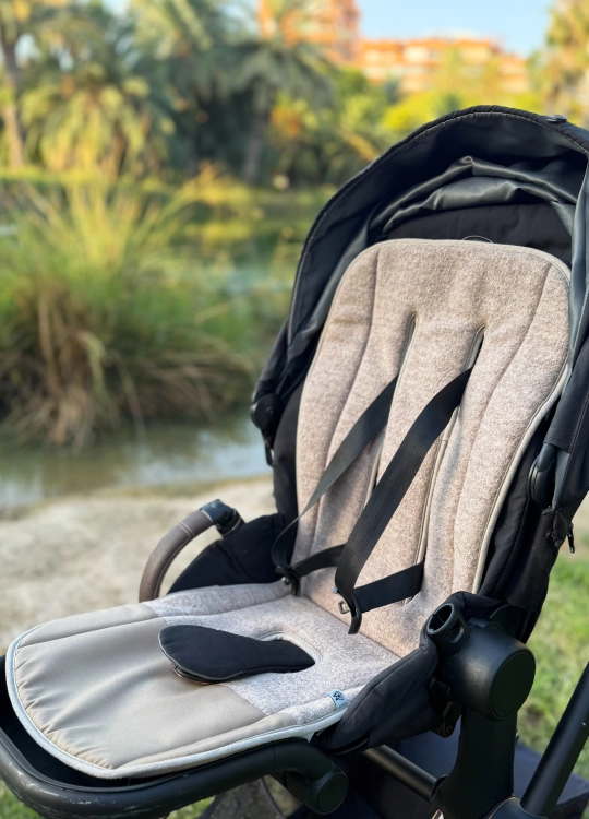 wkładka do wózka spacerowego merino len