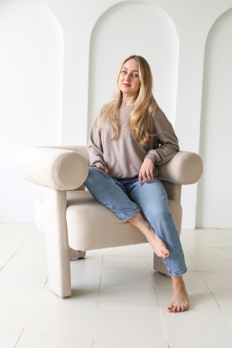 bluza merino taupe