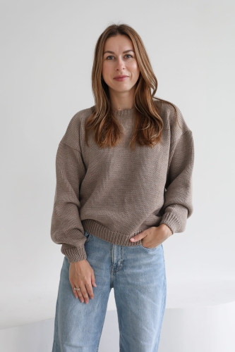 sweter damski z wełny merino