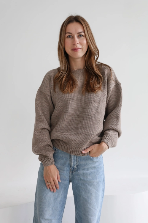 sweter damski z wełny merino