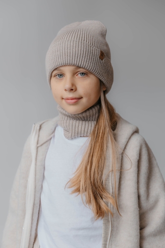 czapka i komin z wełny merino