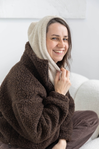 balaclava damska merino