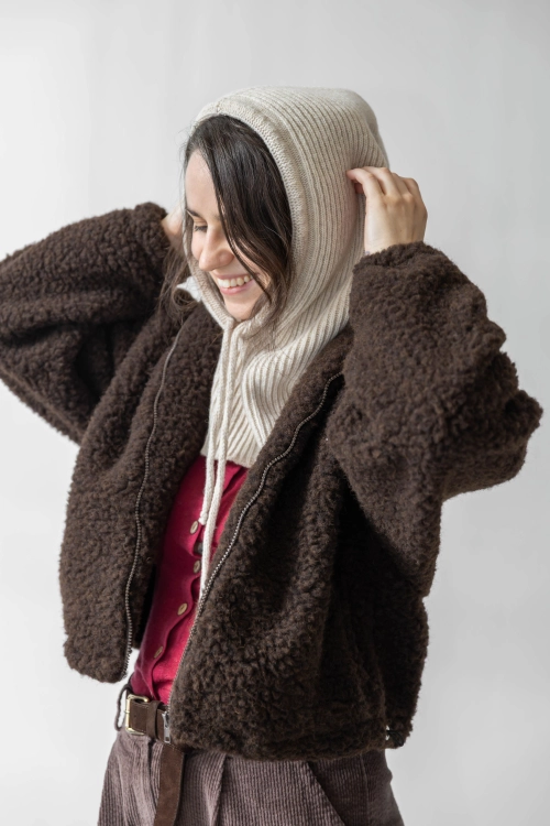balaclava damska merino
