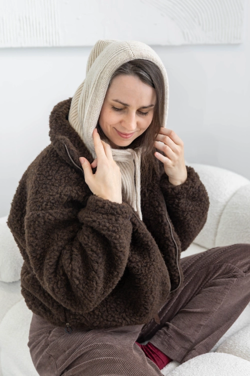 balaclava damska merino