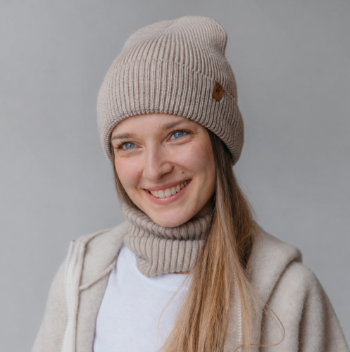 czapka i komin grubodziany merino