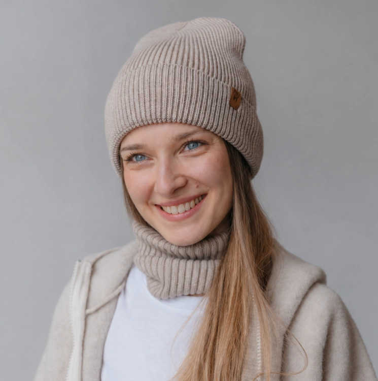 czapka i komin grubodziany merino